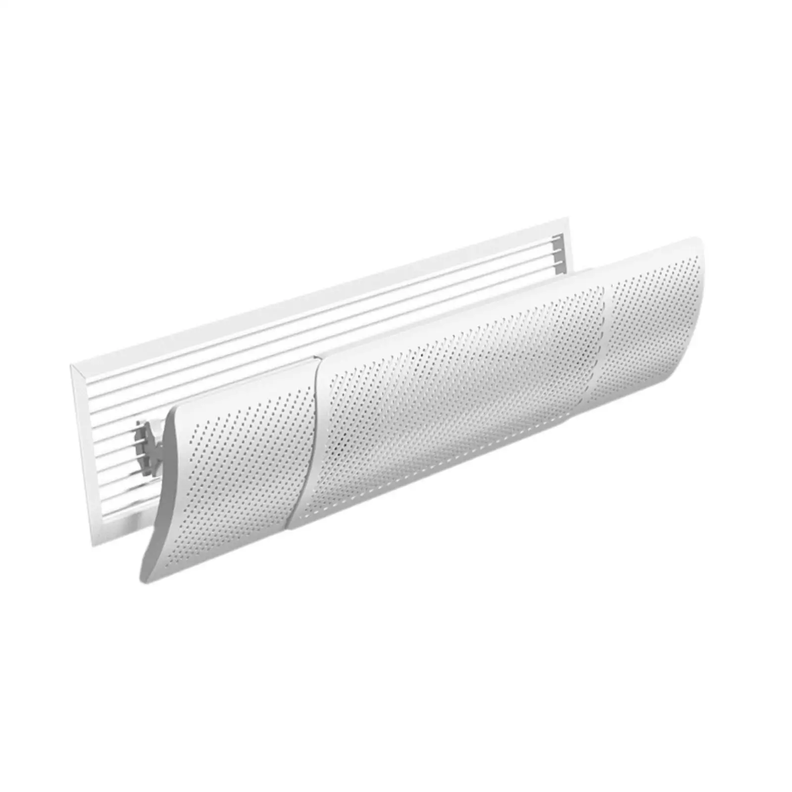 Adjustable Air Conditioner Deflector PP Material Wall Mounted Air Baffle Wind Direction Shield for Home Room Cooling
