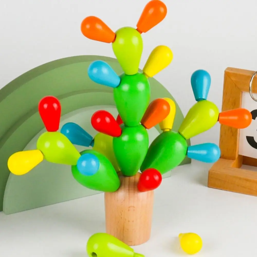

Hedgehog Cactus Montessori Toy Cactus Grip Baby Concentration Training Learning Teaching Aids Splicing Sensory Toy Children