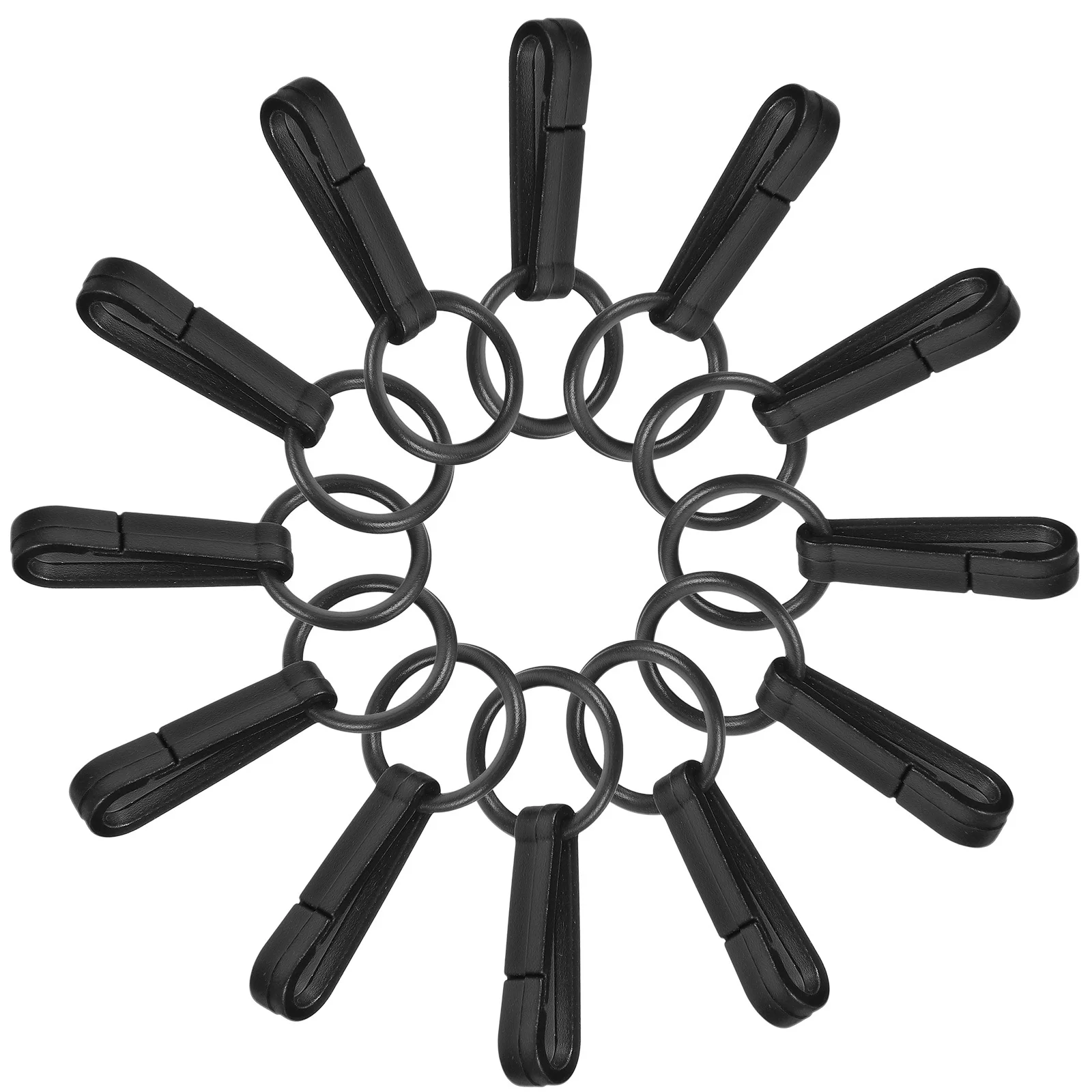 

100Pcs Headlamp Hook Durable Plastic Lightweight Hardhat Hook Construction Work Tent Accessory Outdoor Safety