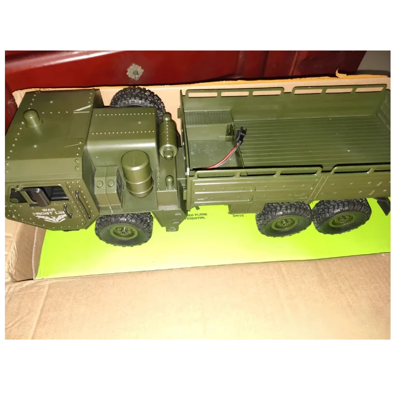 JJRC Q75 1:16 6x6 Military Style Truck RC Full Function Tactical Model Outdoor Off-Road Toy for Kids