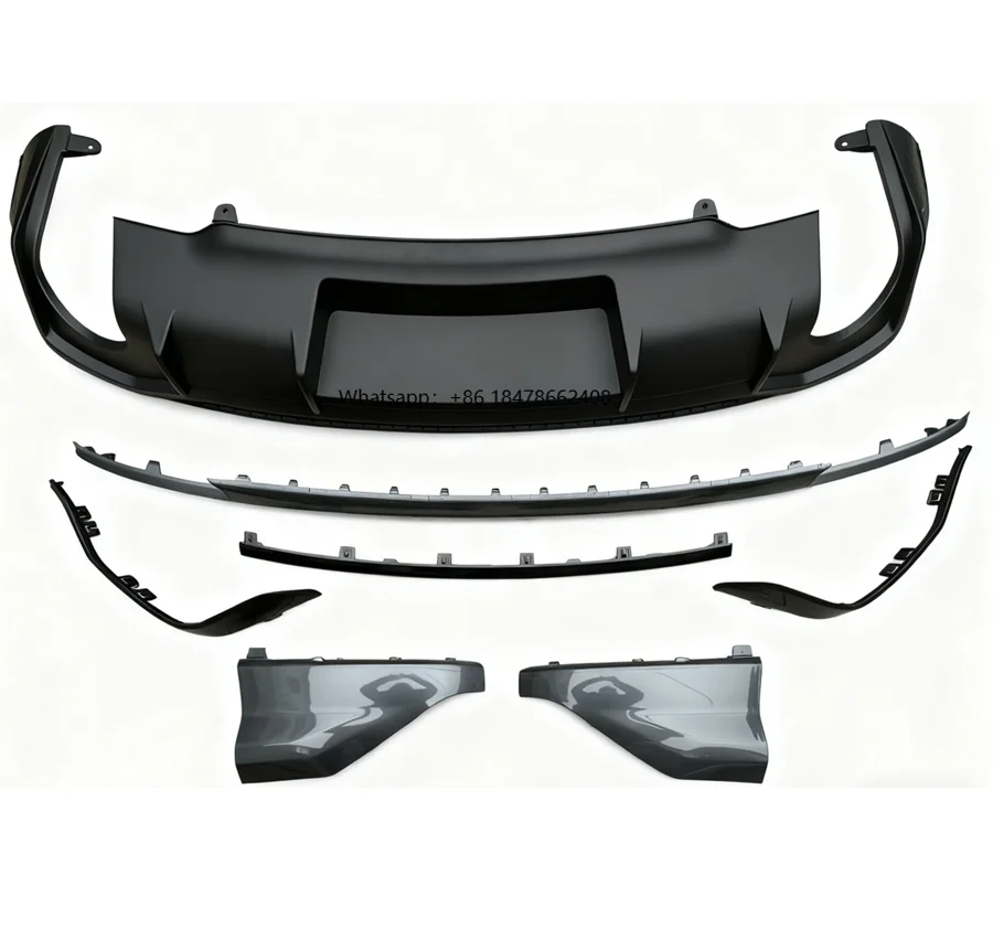 

Car Q3 SQ3 Rear Diffuser Body Kit Rsq3 Style Rear Bumper Splitter Lip With Tips for Q3 SQ3 2019 2020 2021 2022 2023