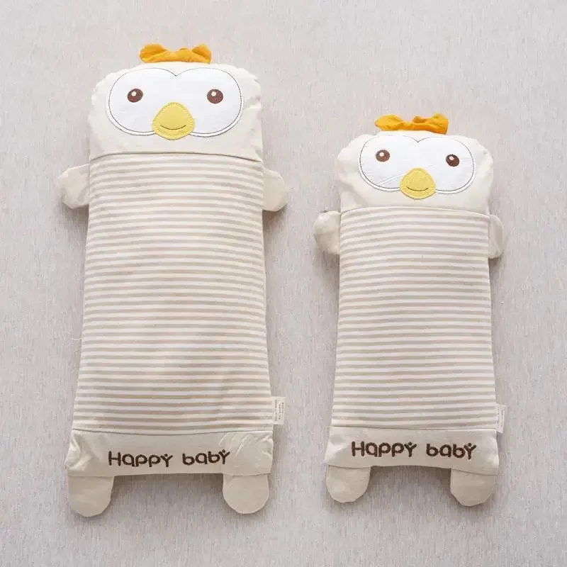 2025 new buckwheat pillow knitted cotton children's buckwheat shell pillow core neck protection special 25x40cm