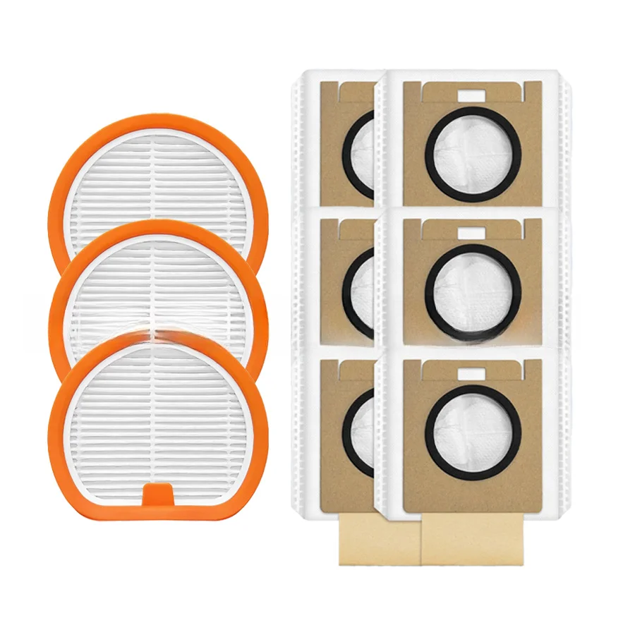 Compatible HEPA Filter and Dust Bag Replacement Set for uwant for v300 for v400 V500 VC2406 VC2403 Vacuum Auto-Empty Station