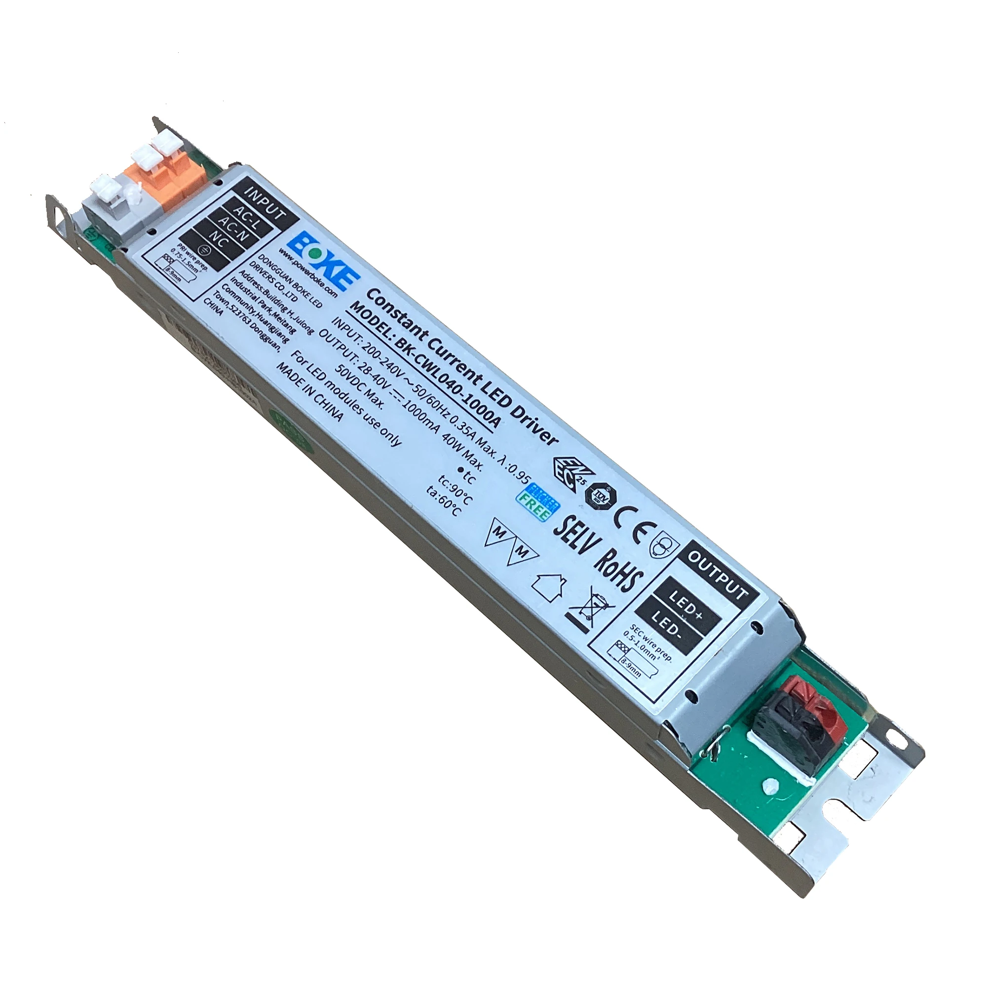 Liniowy sterownik LED PFC 24W 30W 36W 40W Zasilacz do oświetlenia komercyjnego biurowego 650mA 700mA 800mA 900mA 1000mA