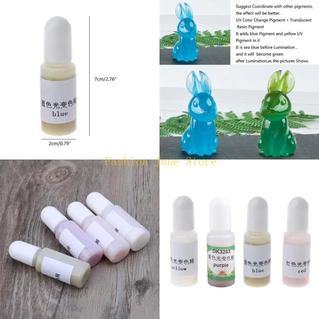 N5KA Sun Activated Resin Pigment for Resin Dyes Art Jewelry Resin DIY Epoxy Resin