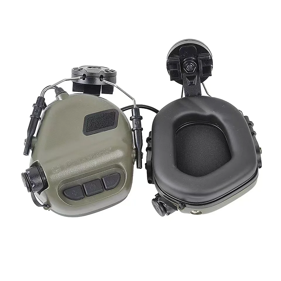 Imagem -02 - Earmor Capacete Militar Headphones M31h Caça Tiro Tático Acessórios Ativos