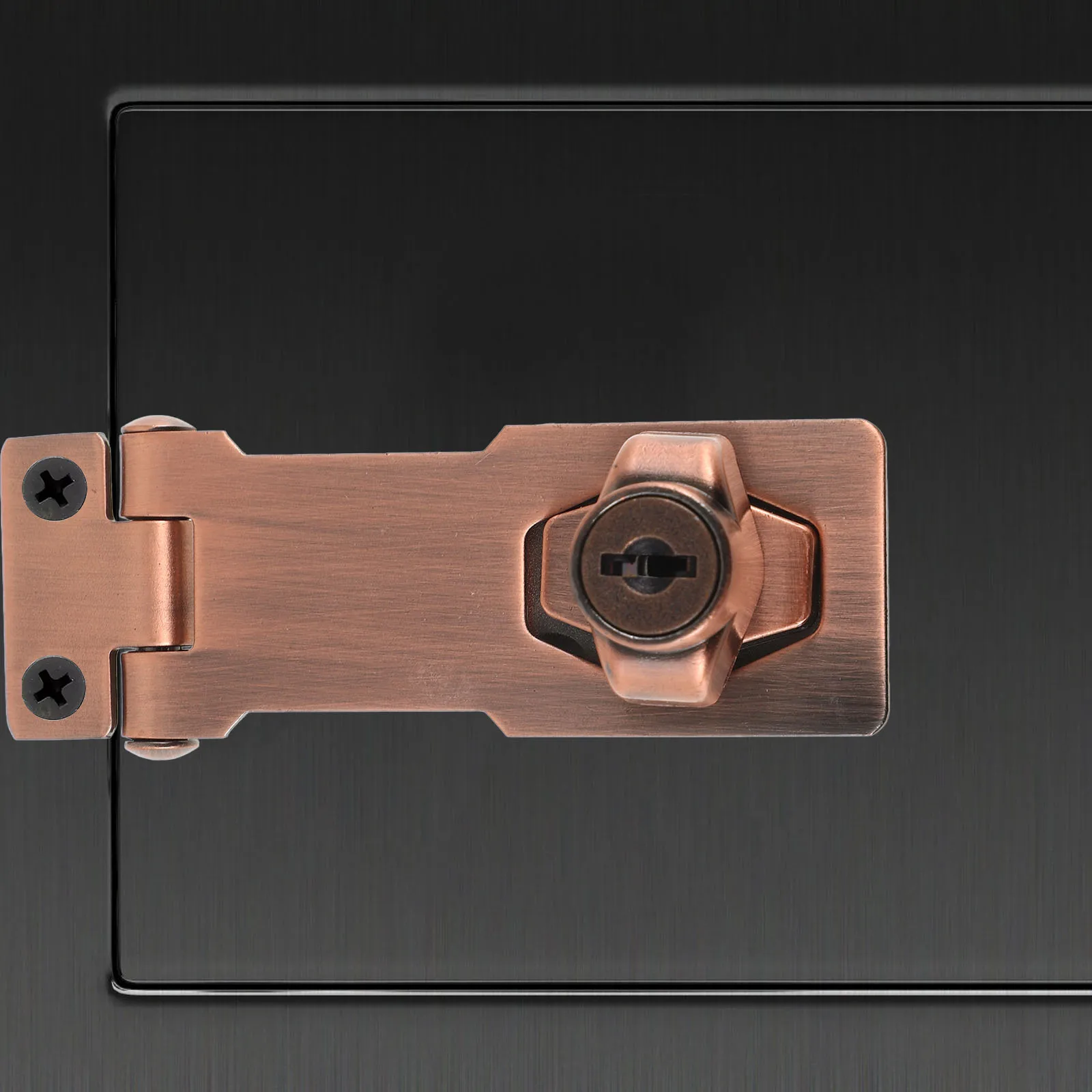 

Cabinet Door Lock Dark Brown Key Locks for Cabinets Drawers Wardrobes Freezer Security Durable High Strength Material Easy