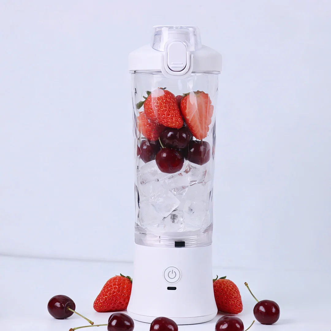 

Портативная соковыжималка 600 мл, без BPA, электрическая, с USB-зарядкой, с лезвиями из нержавеющей стали, для измельчения льда и напитков, с крышкой, для использования на открытом воздухе