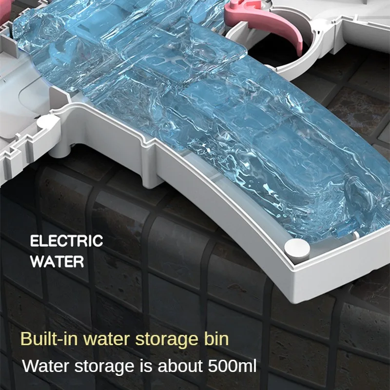 Pistola de agua eléctrica totalmente automática de verano para niños, juguetes recargables de largo alcance, disparo continuo, juego de fiesta espacial, juguete para salpicaduras