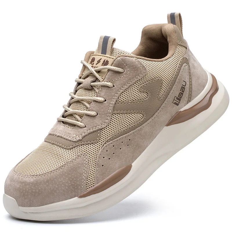 Men's Breathable Work Shoes Anti Smashing Puncture Resistant Comfortable Insulation Safety Protection Shoes