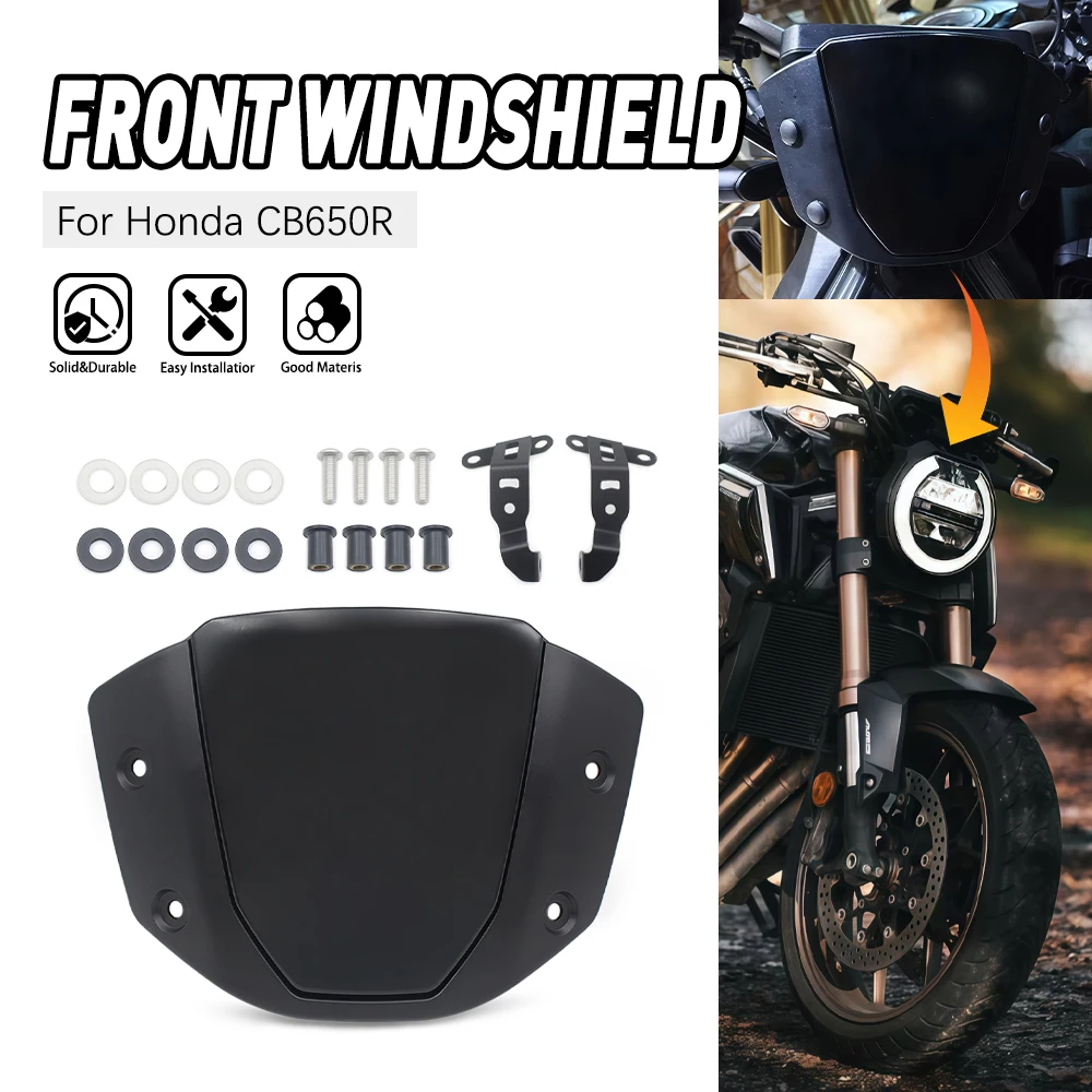 

Front Screen Wind Windscreen Protector Fits For Honda CB650R 2019 2020 2021 2022 2023 2024 Replaces Motorcycle Accessories