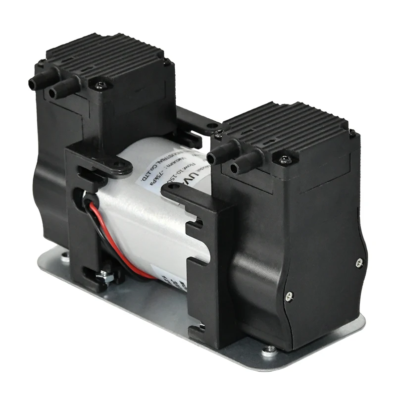 12V24V/110V/220V -85KPa Small DC Diaphragm Vacuum Pump Double Compressor Pump Head for Medical Equipment or Blood Pressure
