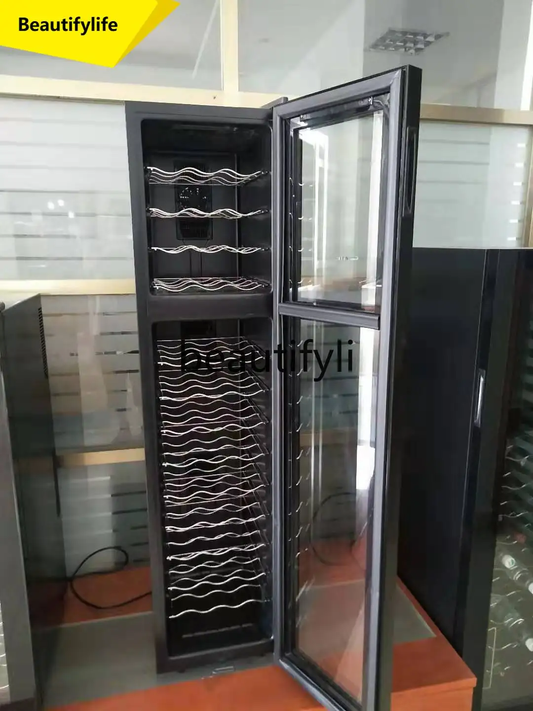 

A61 Household semiconductor electronic constant temperature wine cabinet Small wine cabinet Refrigerated display cabinet
