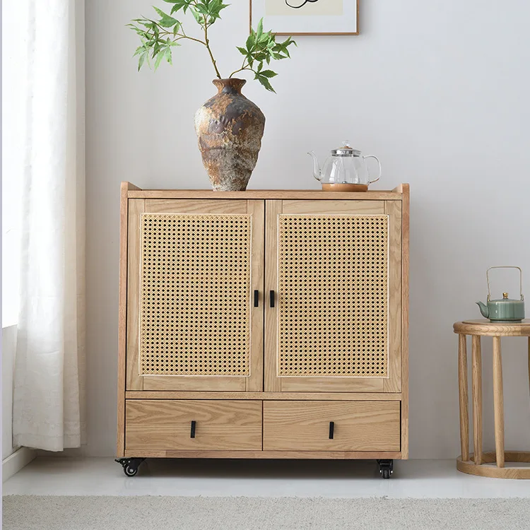 Household tea table simple kung fu small tea cart kettle integrated tea cabinet office side cabinet