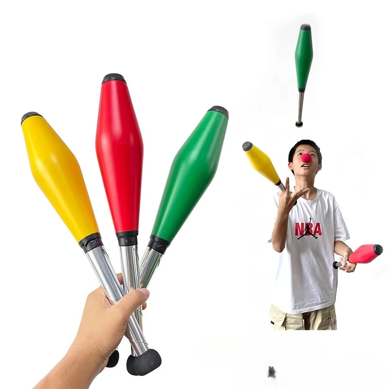 Malabarismo Sticks Circus Performance Barra Checa Colorida