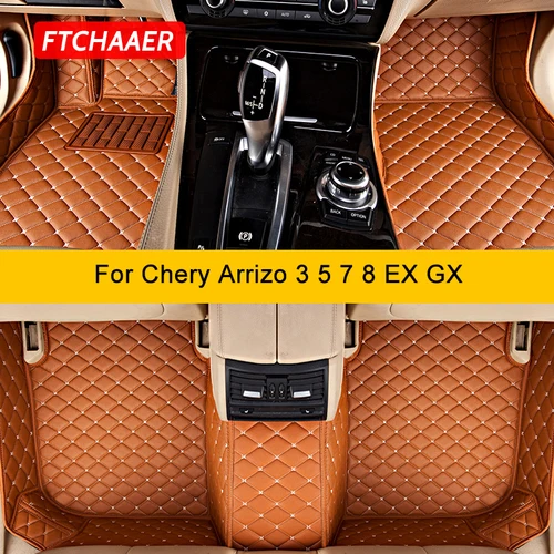 FTCHAAER 맞춤형 자동차 바닥 매트, Chery Arrizo 3 5 7 8 EX GX, 자동차 카펫, 풋 코체 액세서리 