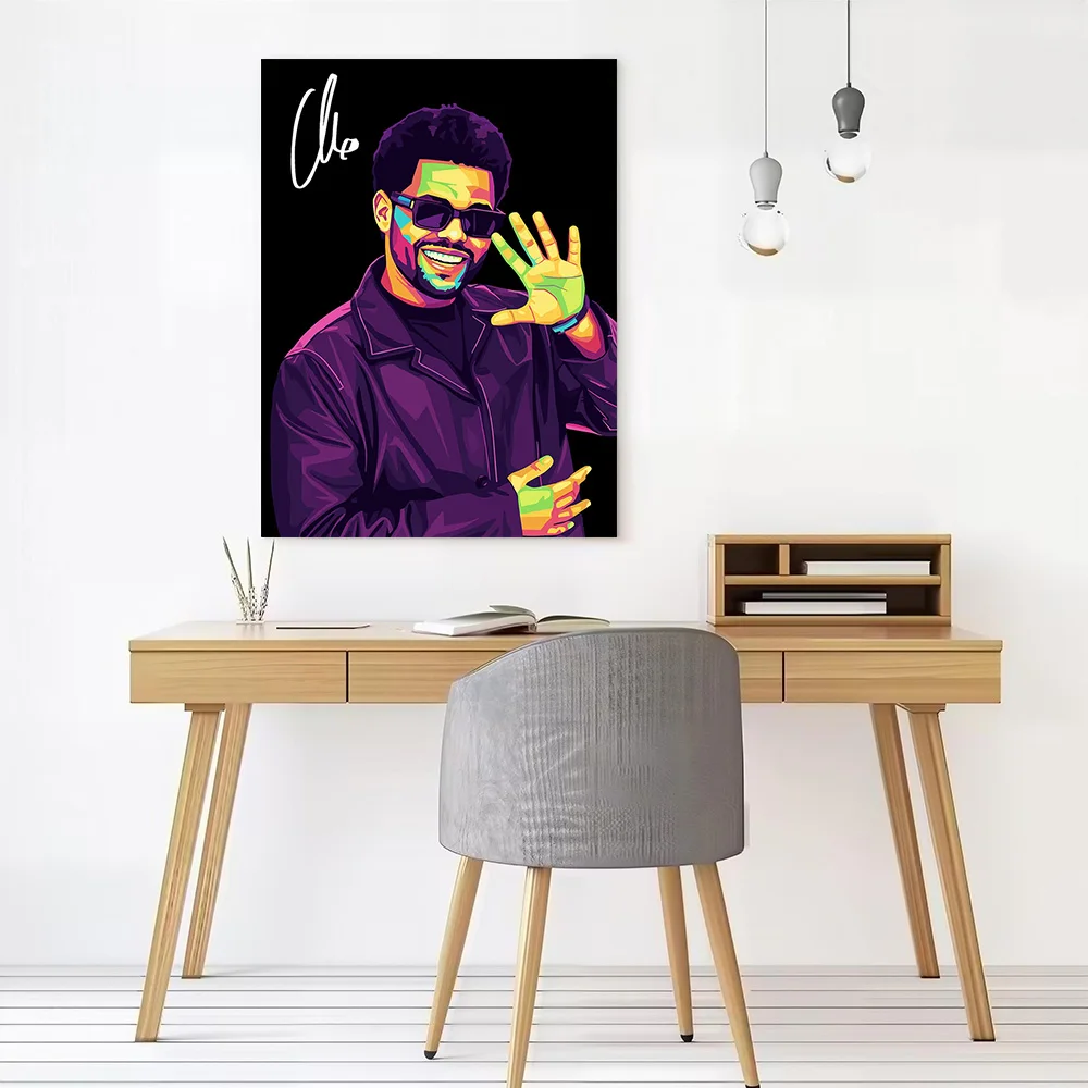 The Weeknd Pop Art Portrait Canvas Wall Arts Poster Customizable Pictures Printing for Room Decorative Picture Wand Deko Bedroom
