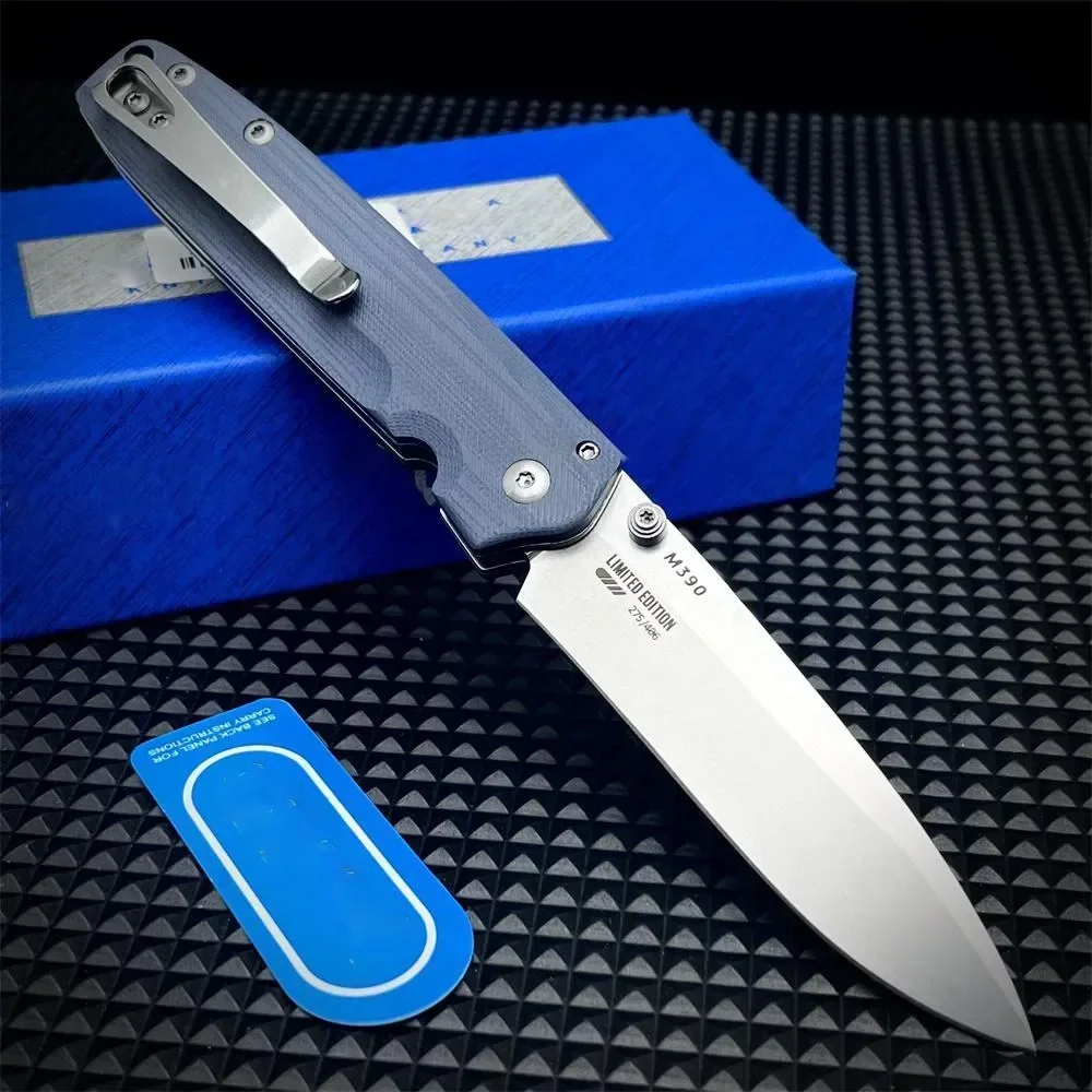المحمولة BM 485 خادم سكين جيب قابل للطي M390 شفرة فولاذية في الهواء الطلق التخييم التنزه بقاء سكين صيد EDC أداة هدية