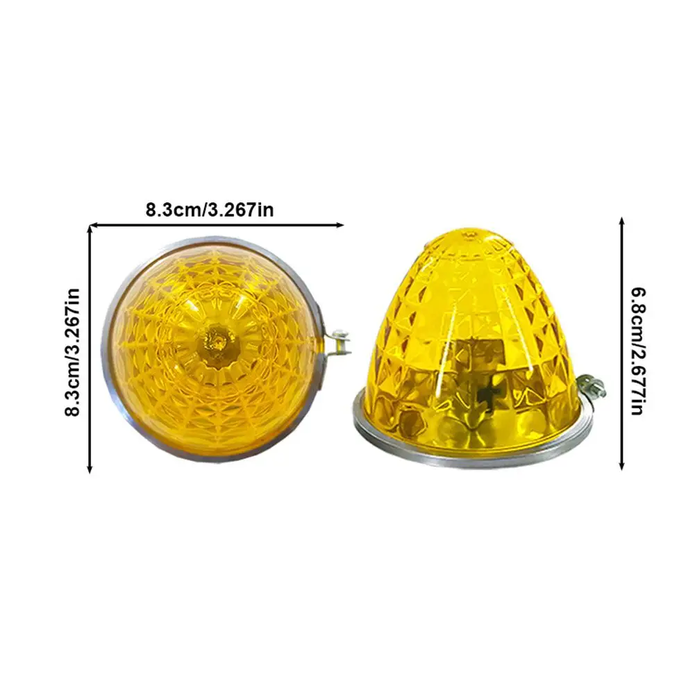 1156 لمبة شاحنة الجانب ماركر ضوء العنبر البطيخ ضوء الزجاج عدة 12 فولت 24 فولت مؤشر تحذير ضوء اكسسوارات السيارات الجانب ضوء