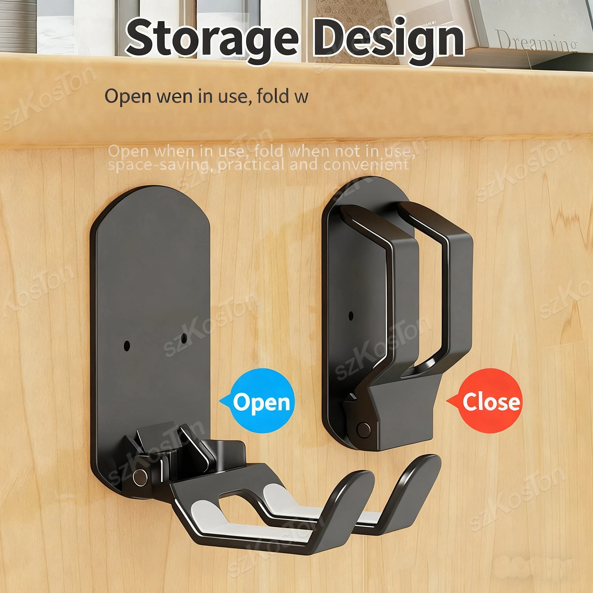 Picture 4: Wall Mount Rack Bracket For Switch Pro/PS5/PS4/Xbox One Game Controller Headphone Headset Stand Hanger Holder Gaming Accessories