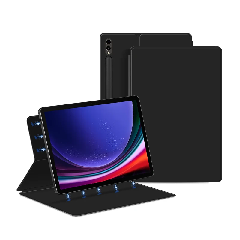 Imagem -06 - Smart Folio Case para Samsung Galaxy Tab 11 Polegadas Shell Stand Capa Forte Magnético s9 s8 s7 fe Plus Ultra s9 S10 2023