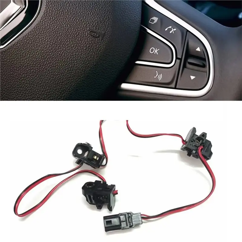 For Renault Koleos 2016-2024 Car Steering Wheel Switch Horn Button Wires Cable Replacement Part-boom