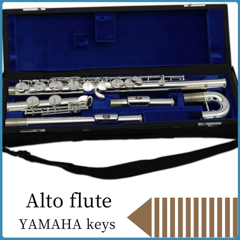 

Alto Flute 16 Closed Holes offset G Cupronickel Body and C footjoint Professional Musical Instrument with case free shipping