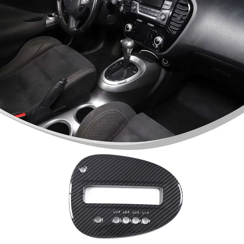 

Для Nissan Juke/Infiniti ESQ 2011-2019 гг., центральная консоль автомобиля, панель переключения передач, декоративная рамка, ABS, углеродное волокно, автомобильные аксессуары