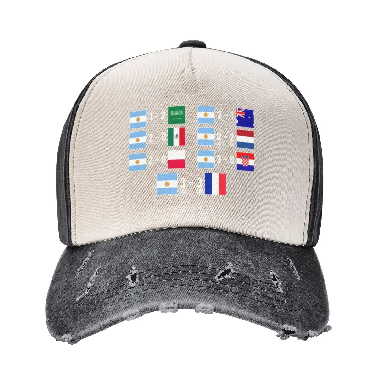 Resultados Final Results Mundial 2022 Baseball Cap funny hat Golf Women's Golf Clothing Men's