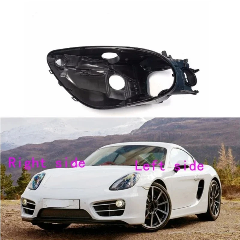 Untuk Porsche Cayman 981 2013 2014 2015 lampu depan dasar lampu depan rumah lampu belakang penutup otomatis lampu depan belakang hitam