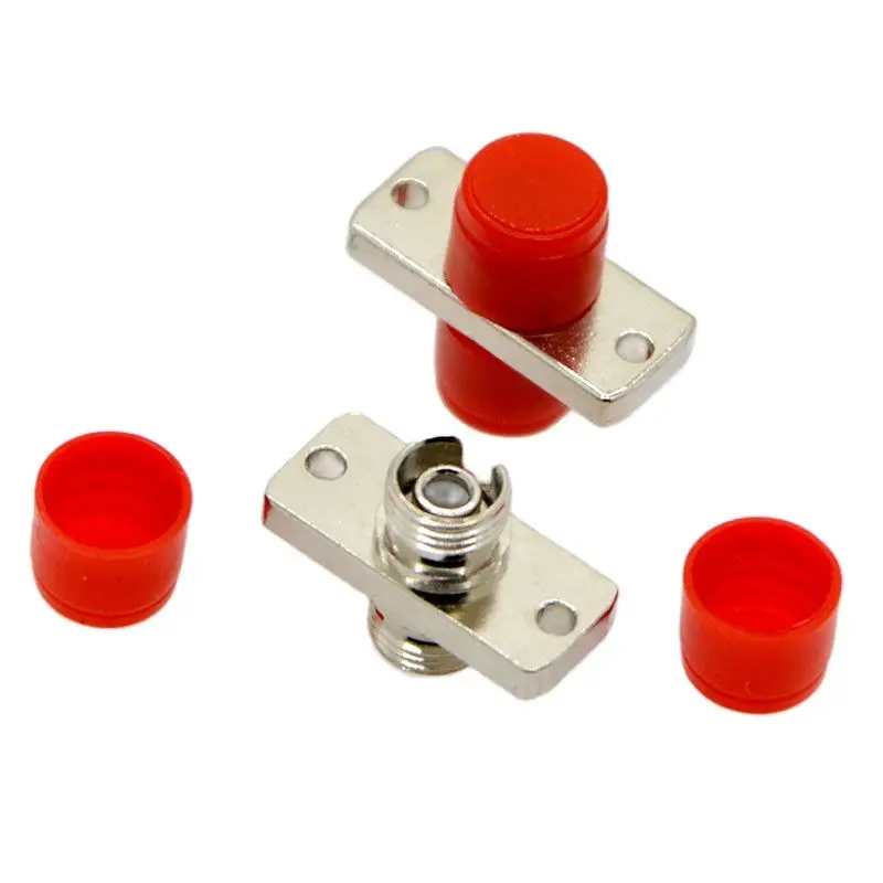 GONGFENG 100pcs New FC/UPC/APC Optical Fiber Adapter Connector FC Rectangular Zinc Alloy Flange Coupler Special Wholesale