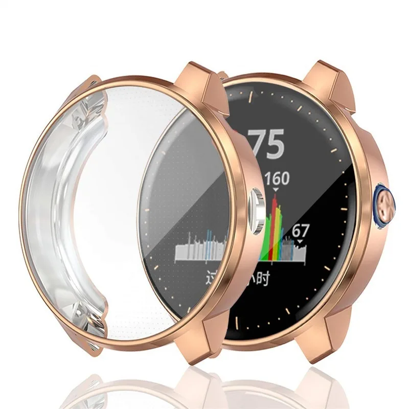 เคสป้องกันด้ามยางซิลิโคนสำหรับนาฬิกา Garmin vivoactive 3เรือนสำหรับ Garmin Vivoactive3ดนตรีกรอบกระเป๋า