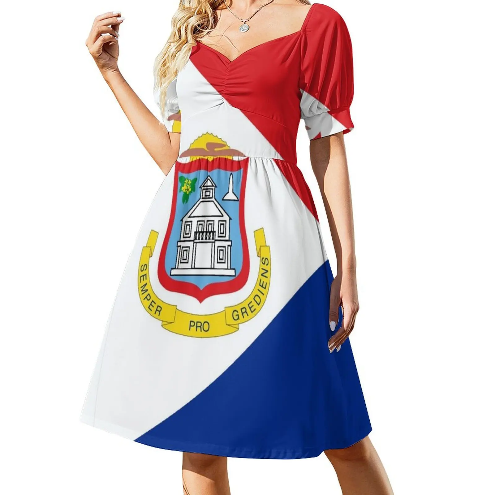 

ST. MARTIN - ST. MAARTEN Short-Sleeved Dress dress for woman summer dress for women 2025