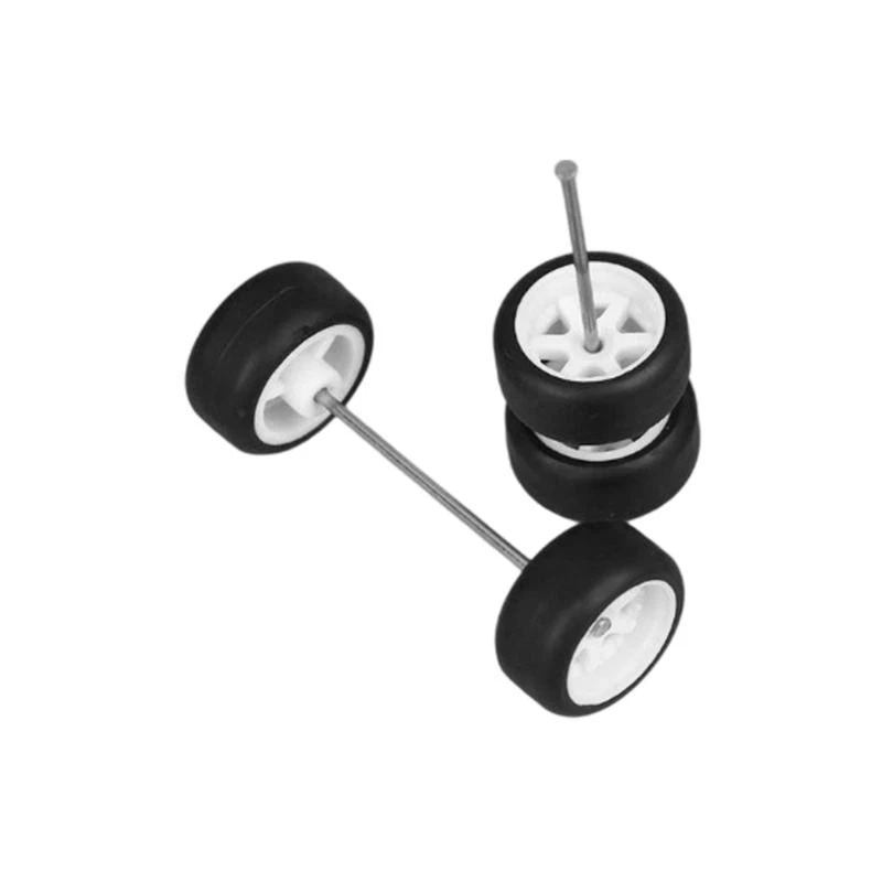 23GD Four 1/64 Rubber Tire Axles Rods For Diecast Model Customization