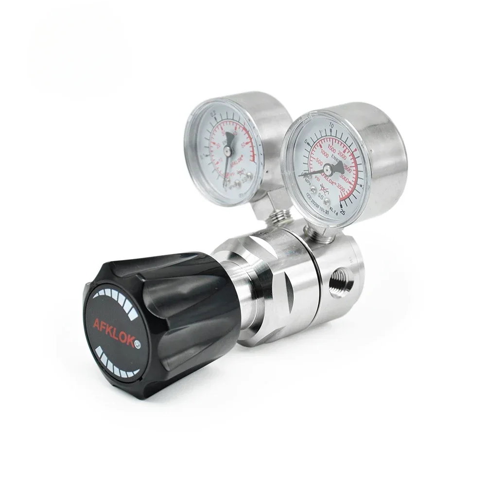 

Hot SalesAir Pressure Regulator Tescom Type Pressure Reducing Regulator 1/4" In 3500 PSI Out 100 PSI