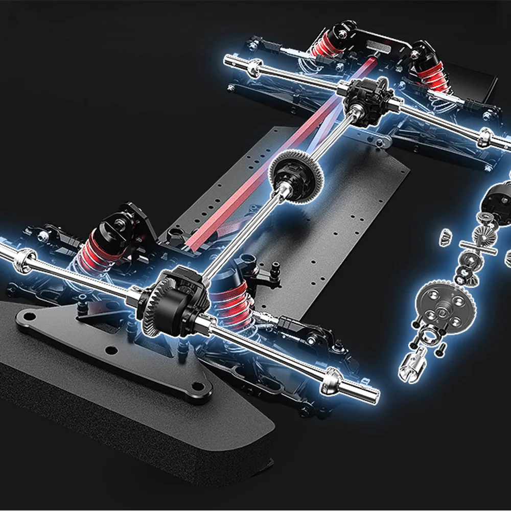 Hyper Go MJX 7303 1/7 65 km/h 2.4G Veículo controlado por rádio 120A Independente 2500kV Motor de indução de efeito Hall Carros RC Brinquedo de caminhão