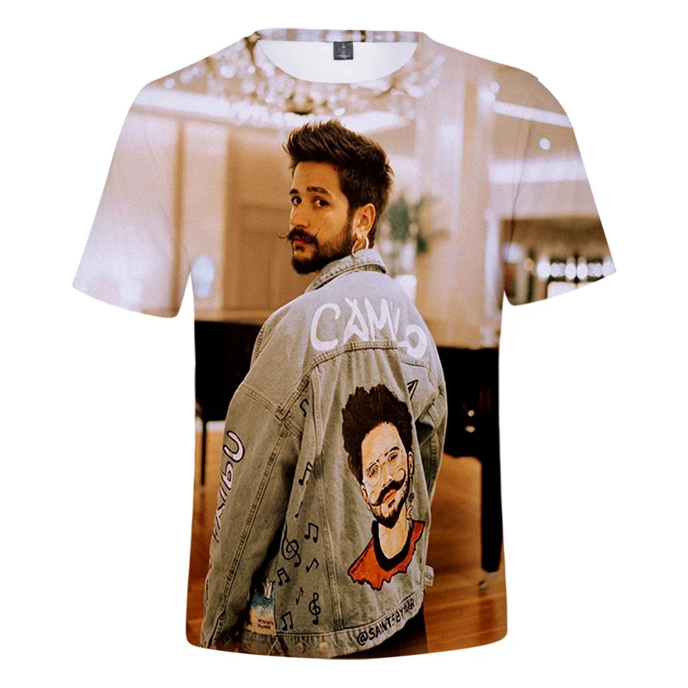 3D Camilo Echeverry T-shirt 3D O-Neck Women Men's Tshirt Summer Short Sleeve Harajuku Streetwear Pop Singer Clothes Plus Size