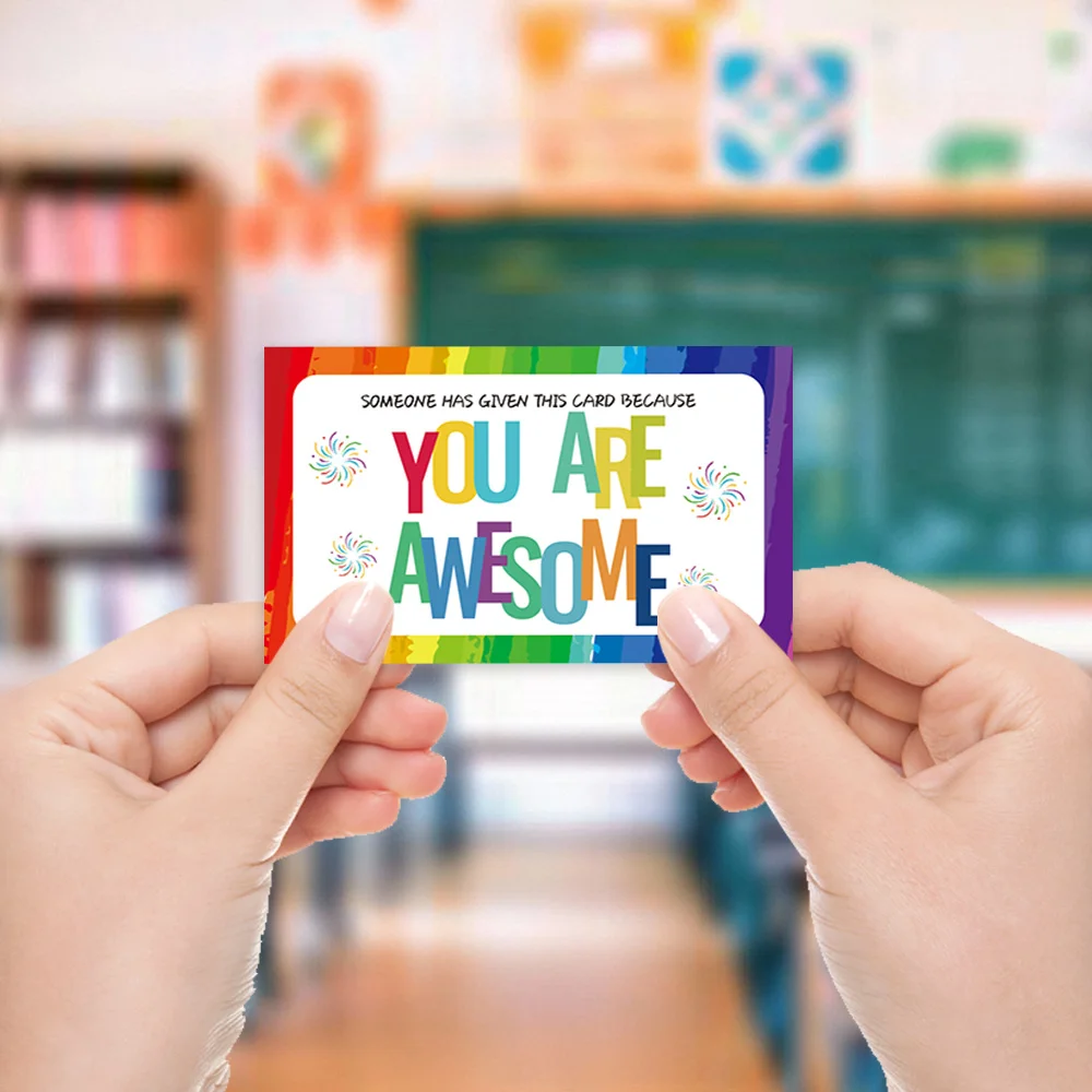 50PCS Colorful Incentive and Commendation Cards, Encouragement Cards, Used for Teachers, Nurses, Volunteers, and Family Rewards