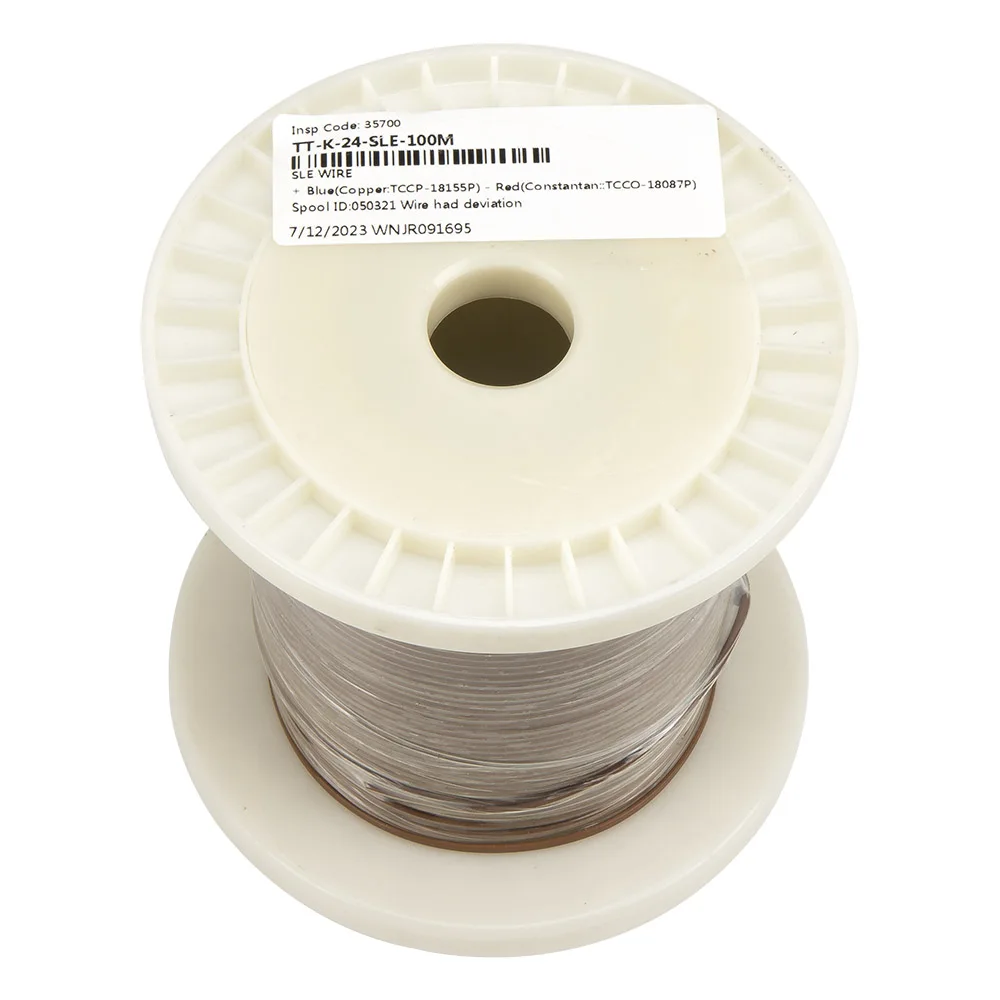 Imagem -03 - Série tt 24awg 100m Rolo k j t e Termopar Fio Sólido Pfa Cabo de Fio de Compensação de Fio de Extensão para Sensor de Temperatura