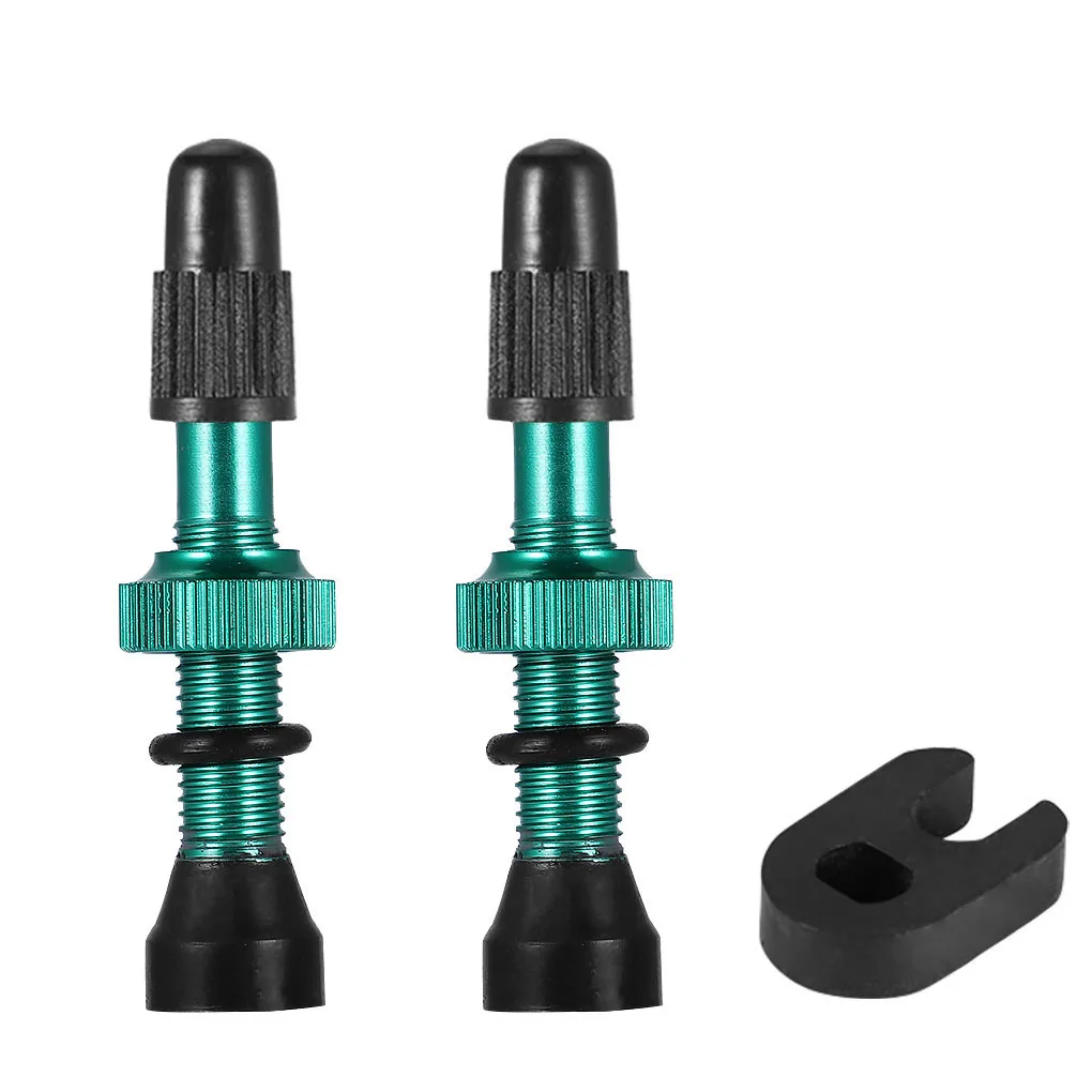 

1Pair 48mm 60mm Presta Valve for Road MTB Bicycle Tubeless Tires Brass Core Alloy Stem Tubeless Sealant Compatible