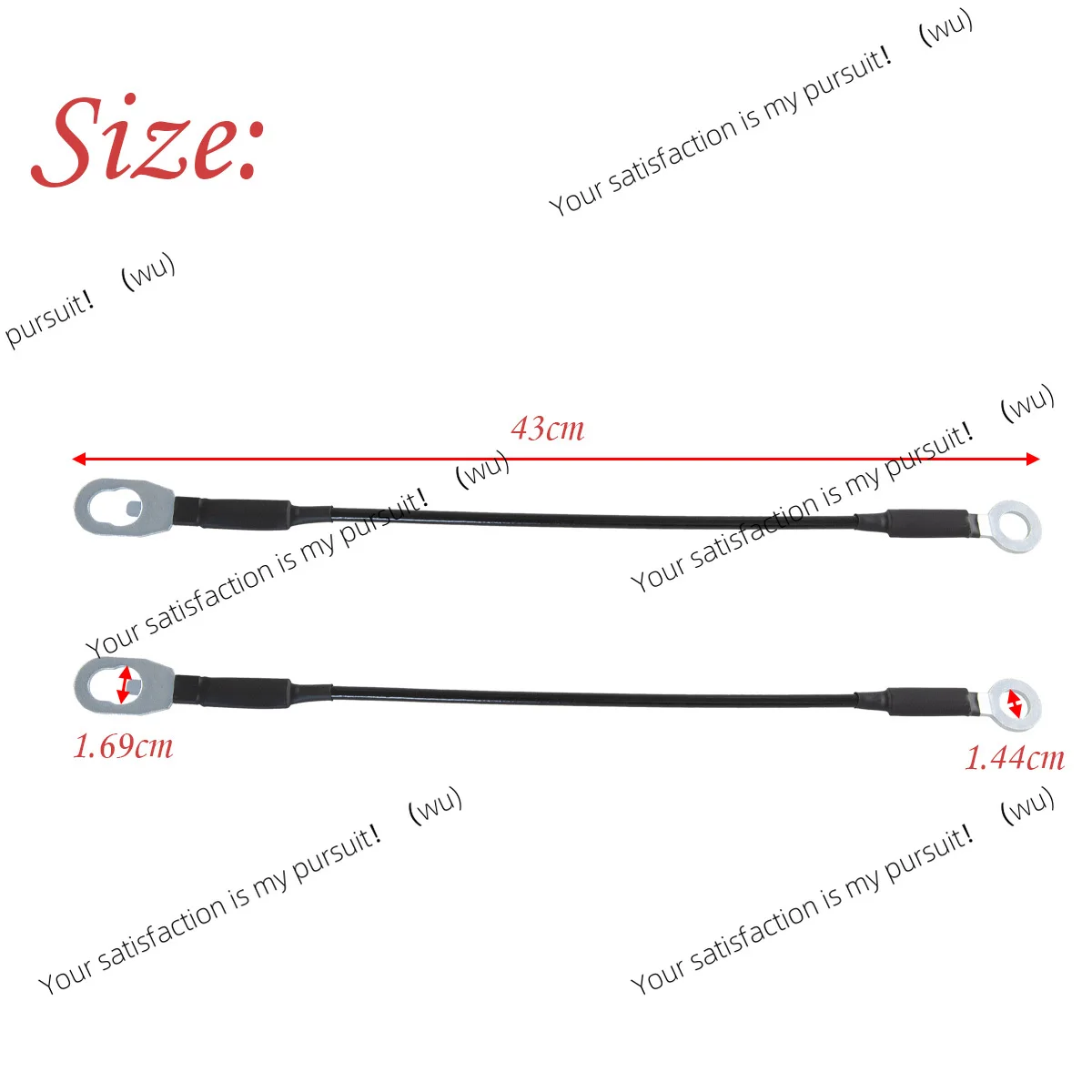 2 Pcs Rear Tailgate Cables Lift Gate Support Straps For Nissan Frontier 1998 1999 2000 2001 2002 2003 2004 90460-8B400, 38541