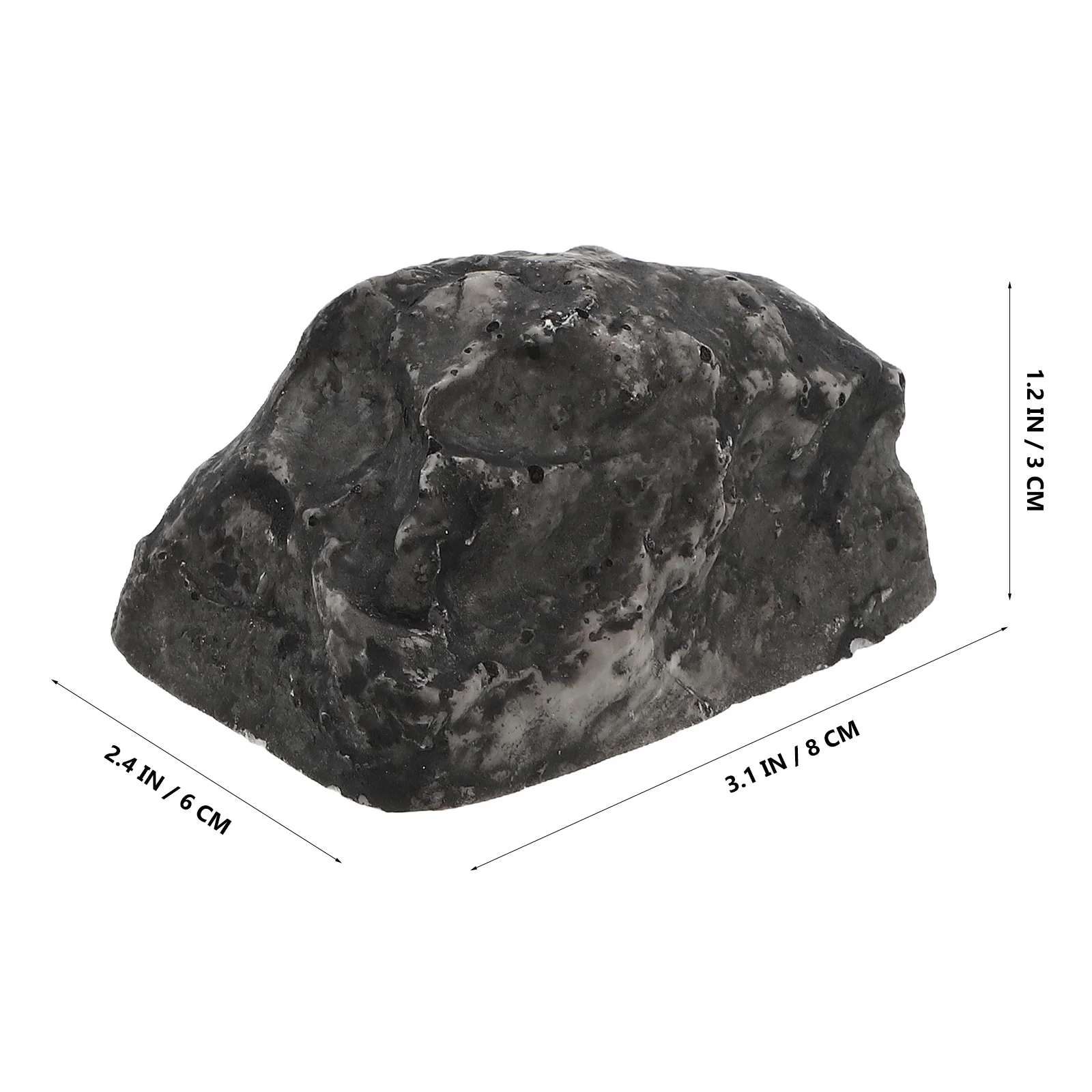 2Pcs Stone Key Box Premium Resin Artificial Rock Style Waterproof Key Holder Outdoor Landscaping Decorative Storage