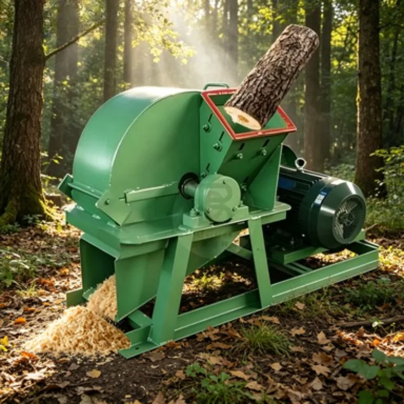 

Portable | Electric Wood Chipper, Small, Garden Use | 2800W Silent Leaf Shredder with Large Collection Bag for Homeowner