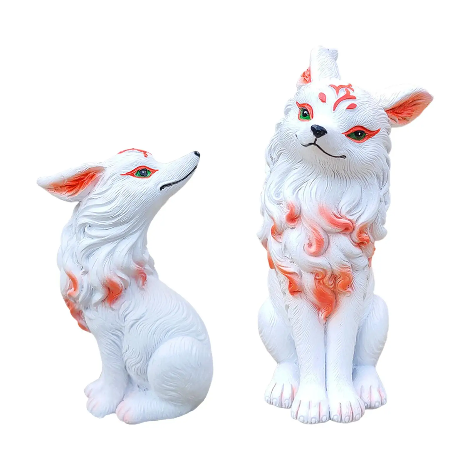 Cute Animal Statue Miniature Landscape Decorative Housewarming Gift Animal Figurine for Tabletop Balcony Patio Yard Outside