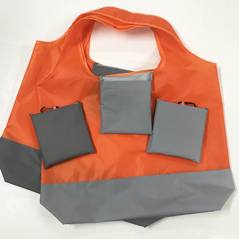 

Promotional Multi-functional Folding Square Bag with Reflective Fabric Fashionable High Quality Reflective Polyester Storage Bag