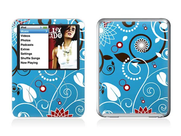Hot! Ghost Skin Wrap Decorative For ipod nano 3 Protective skin Film Sticker
