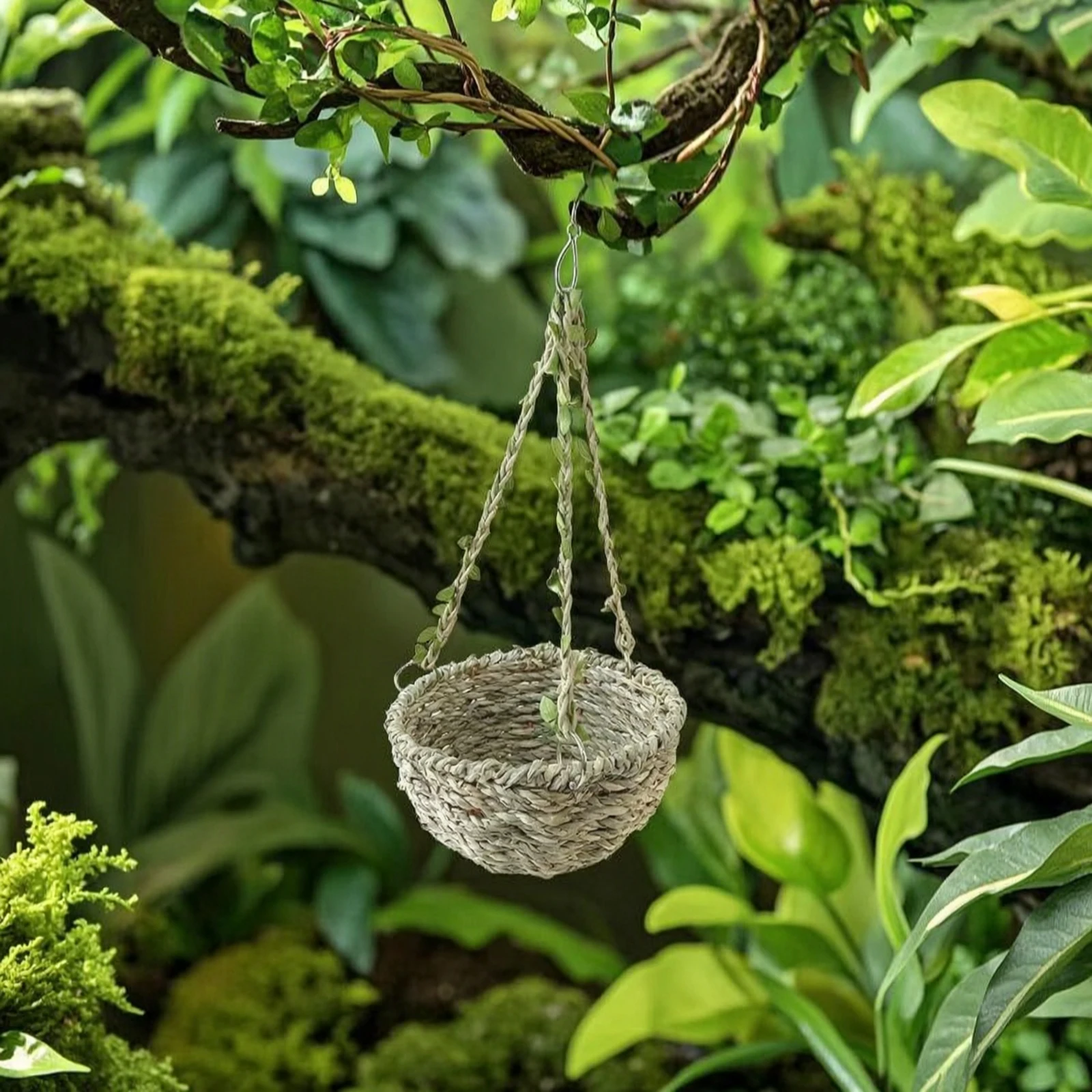 Woven Reptile Hide Handwoven Braided Reptile Nook for Reptiles, Terrarium