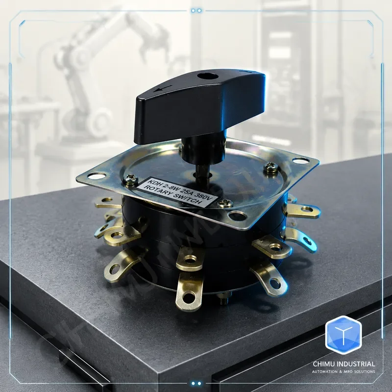 【CHIMU INDUSTRIAL】 KDH2-8W 25A 380V Welding Machine Split Switch Pure Copper 2 Layer 16 Feet Combined Transfer Switch Parts