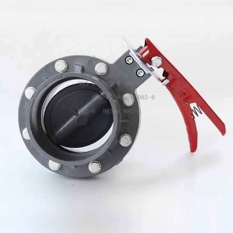 Turbine Plastic  Gate Stop Valve with Flange, PVC Water Pipe Switch Valve Fit 75/90/110/160 PVC Pipes