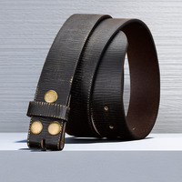 Vintage Men's Buckle Leather Belt/The Perfect Gift for Dads and Husbands